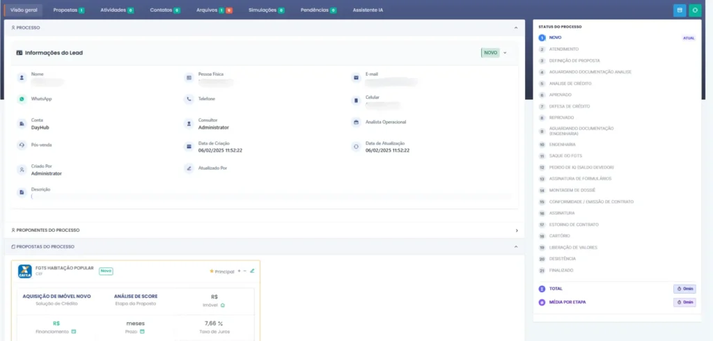 Ferramenta para acompanhar pipeline de crédito